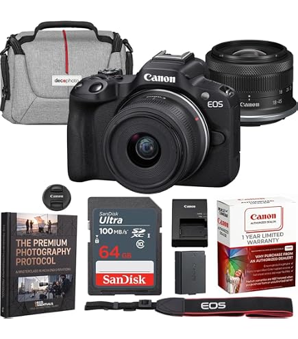 Amazon.com : Canon EOS R50 Mirrorless Camera with 18-45mm, 55